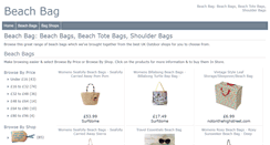 Desktop Screenshot of beachbag.co.uk