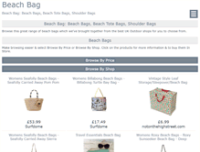 Tablet Screenshot of beachbag.co.uk